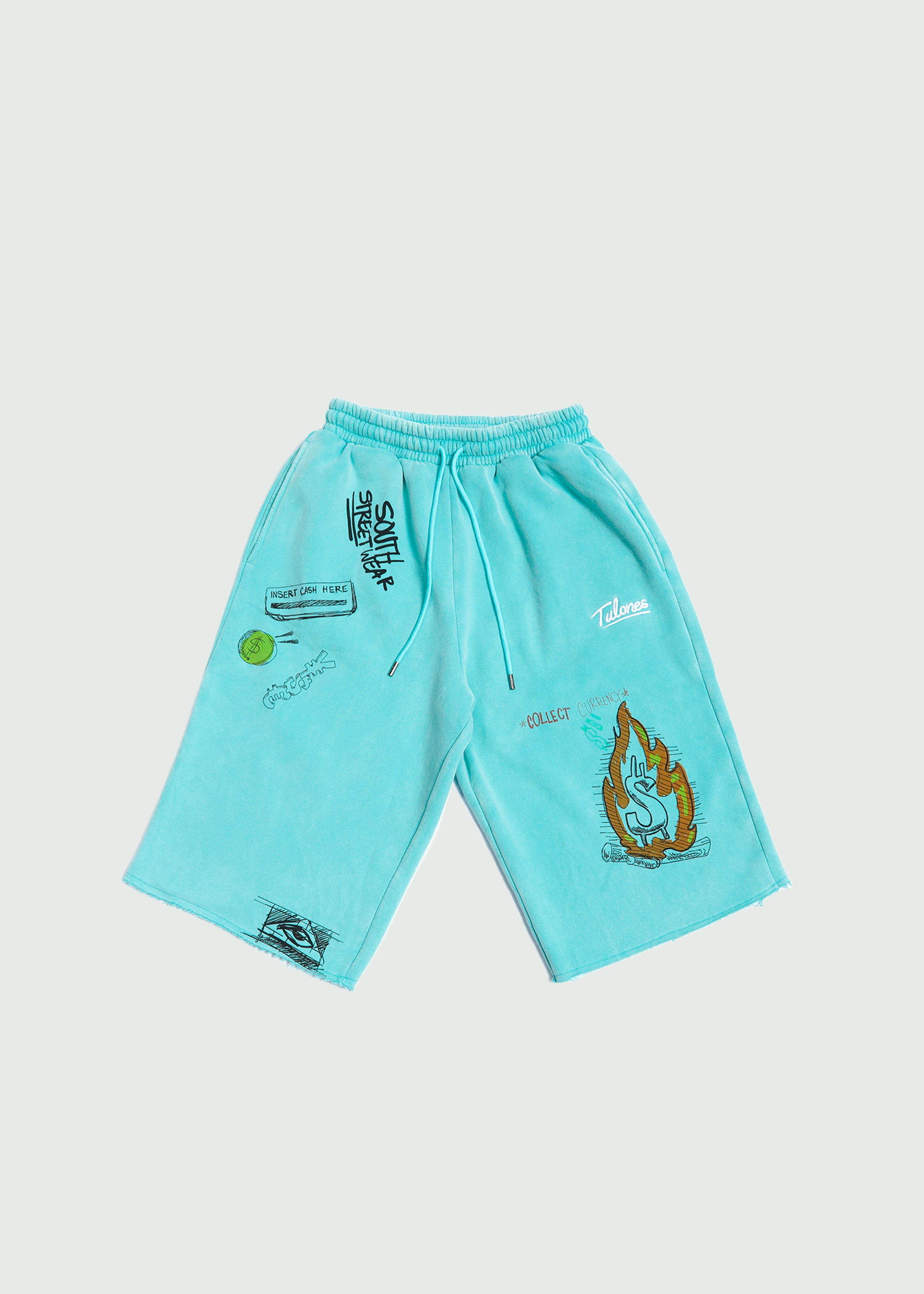 Insert Cash Long Shorts Turquoise