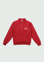 T Underline Line Quarter Zip Maroon