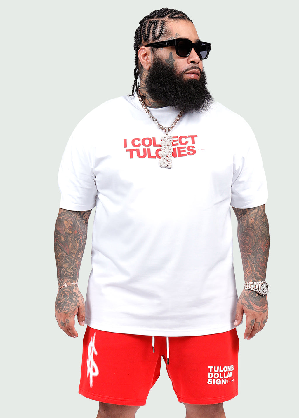 Dollar Sign T-Shirt Back White