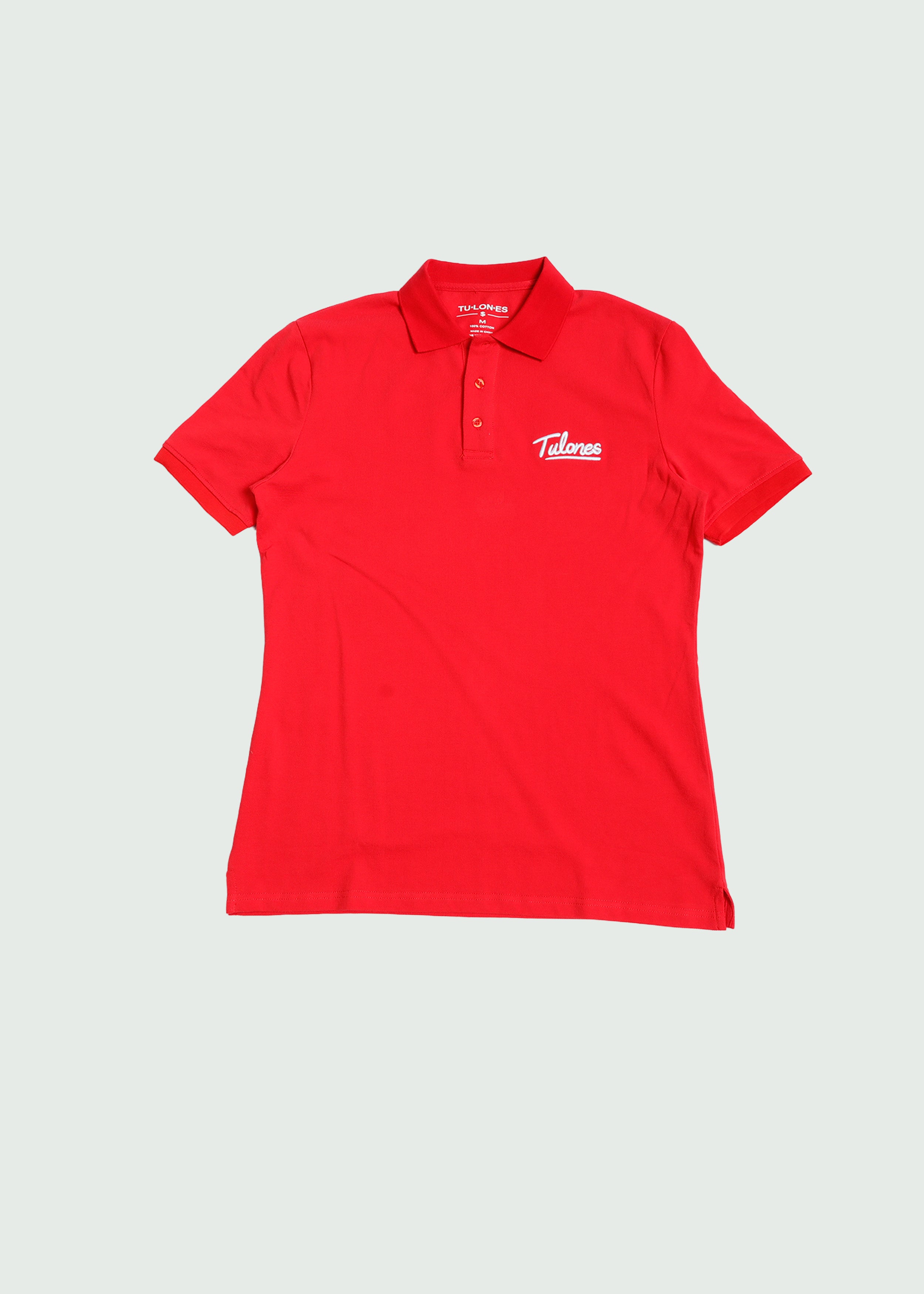 Cursive Polo Red