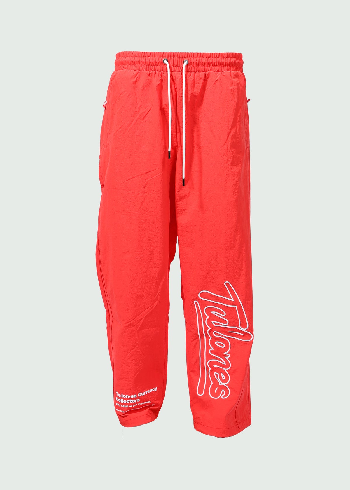 Outline Nylon Pants Red