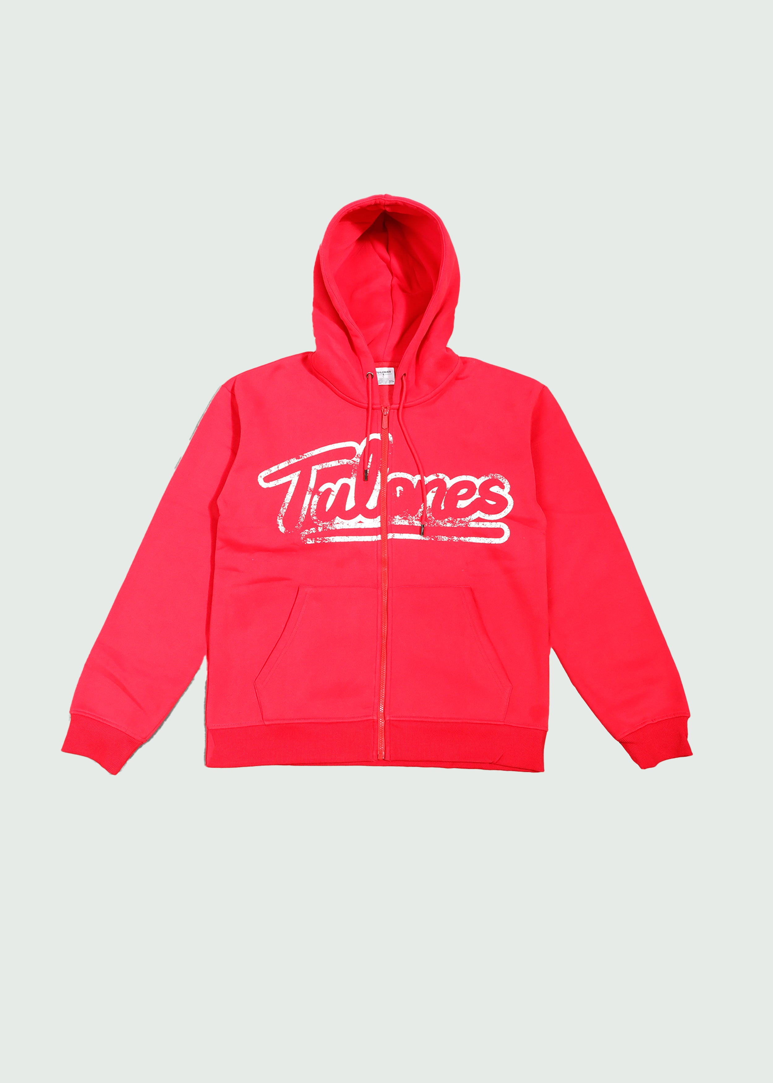 Old Money Zip-Up Hoodie Red