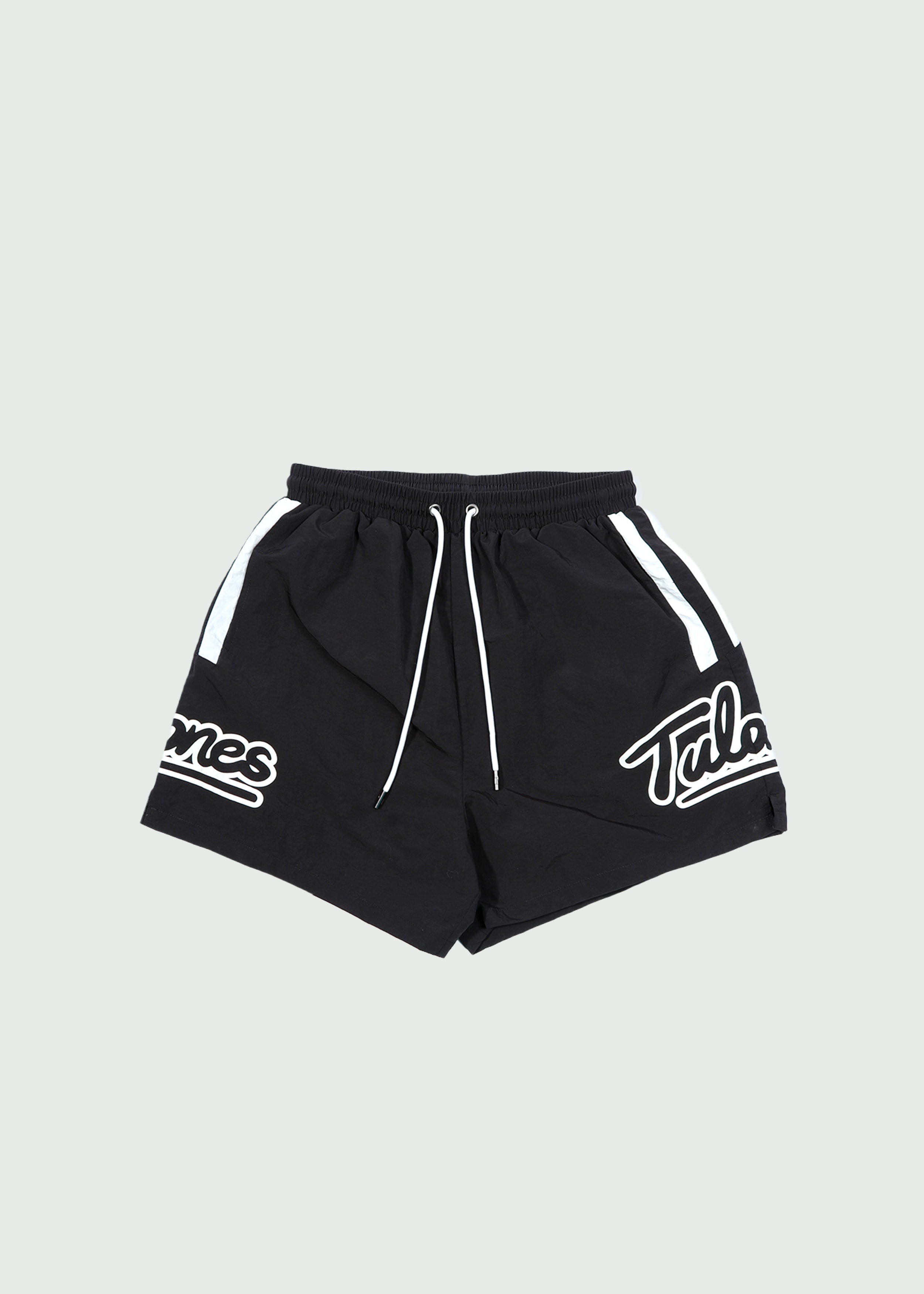 Two Lines Nylon Shorts Black Main image