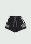 Two Lines Nylon Shorts Black