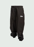 Cursive Logo Sherpa Pants Black