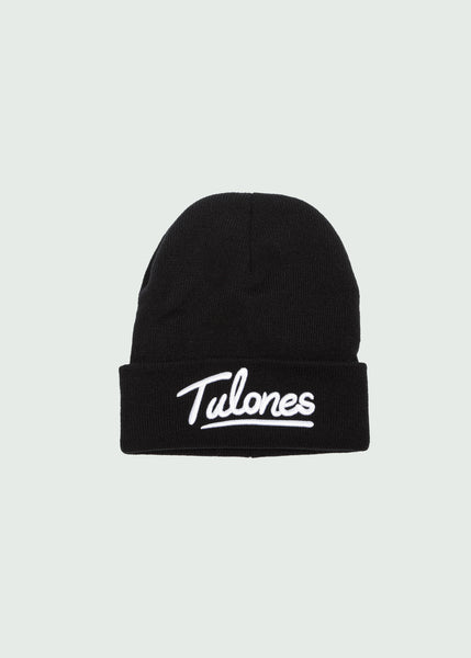Black Tulones Staple Beanie