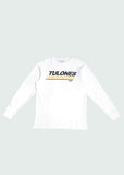 Retro Line Long Sleeve T-Shirt White/Yellow