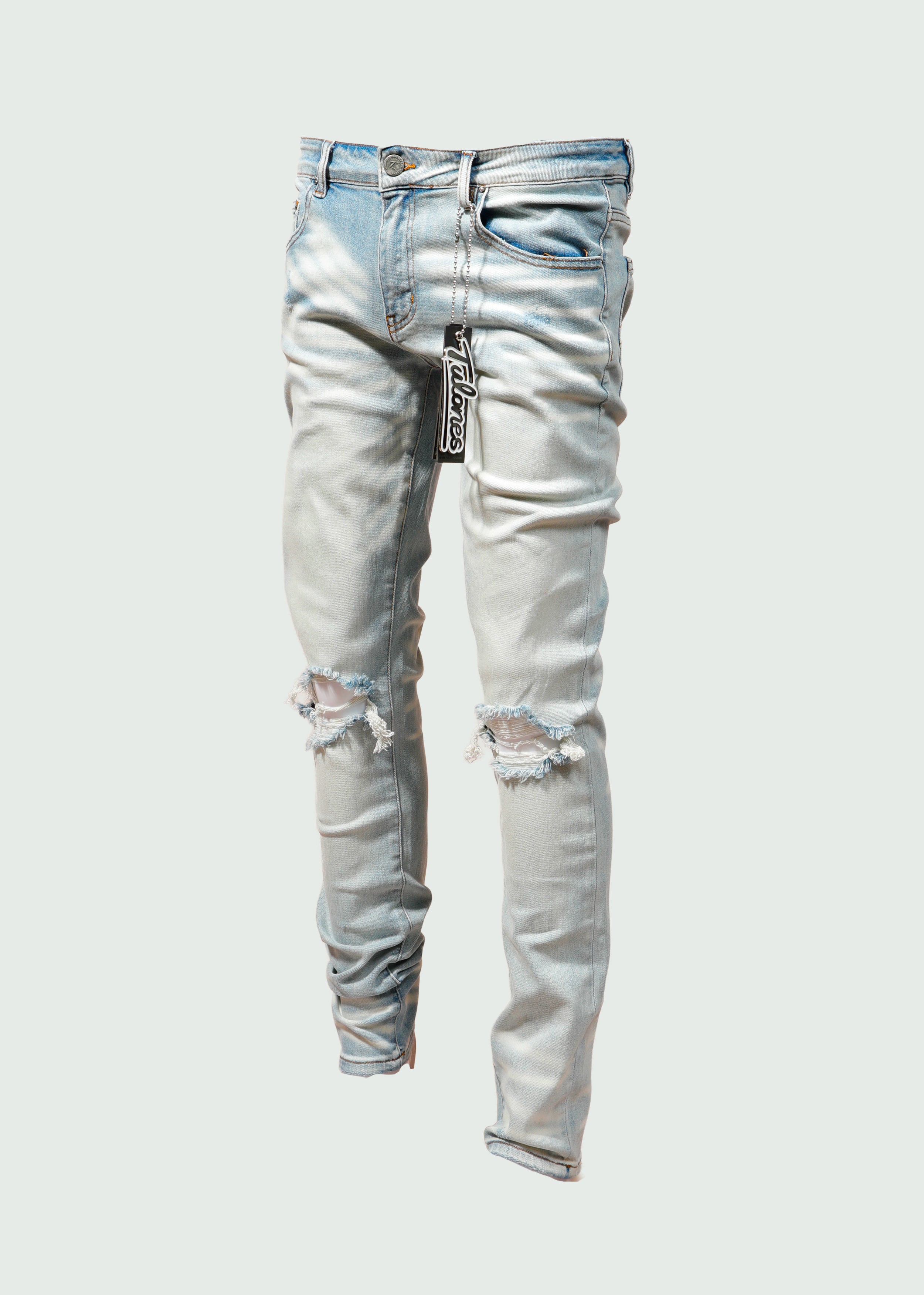 Light Blue Two Hole Jeans Main image