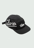 Cursive Logo 5 Panel Hat Black