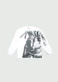 Money Bag Fill Up Long-Sleeve T-shirt White