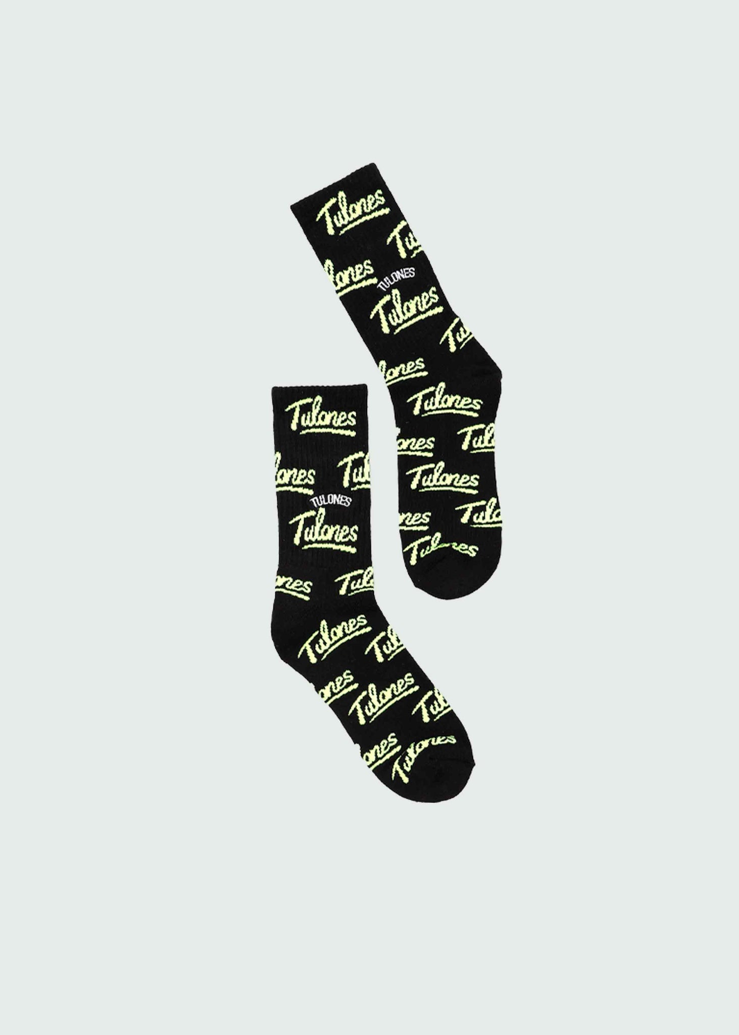 Black & Green Tulones Classic All Over Socks