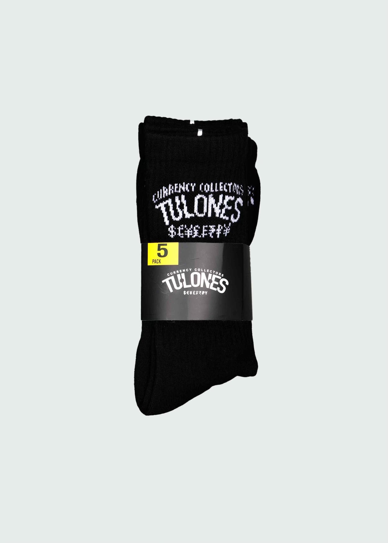 Black Staple Currency Crew Socks - 5-Pack Main image
