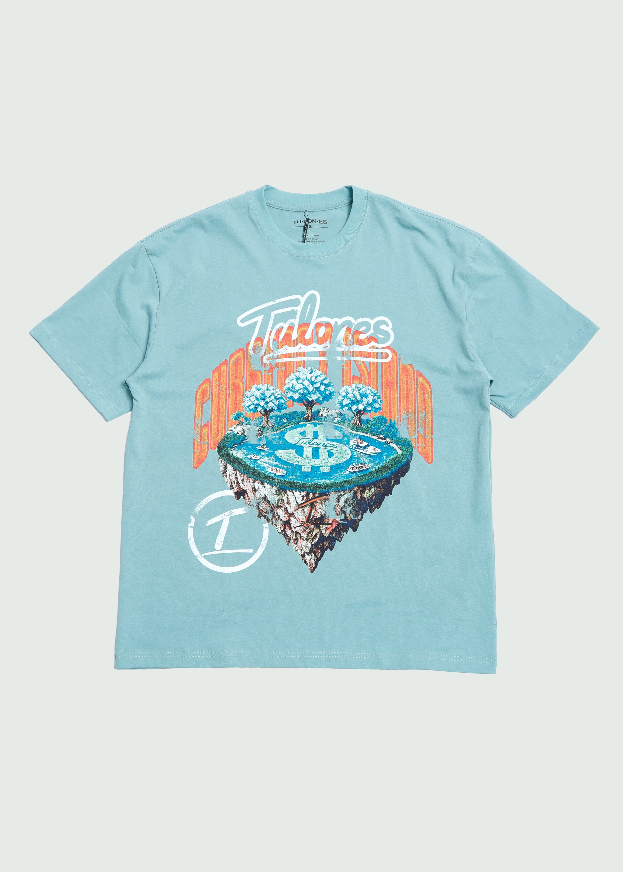 Currency Island T-shirt Blue