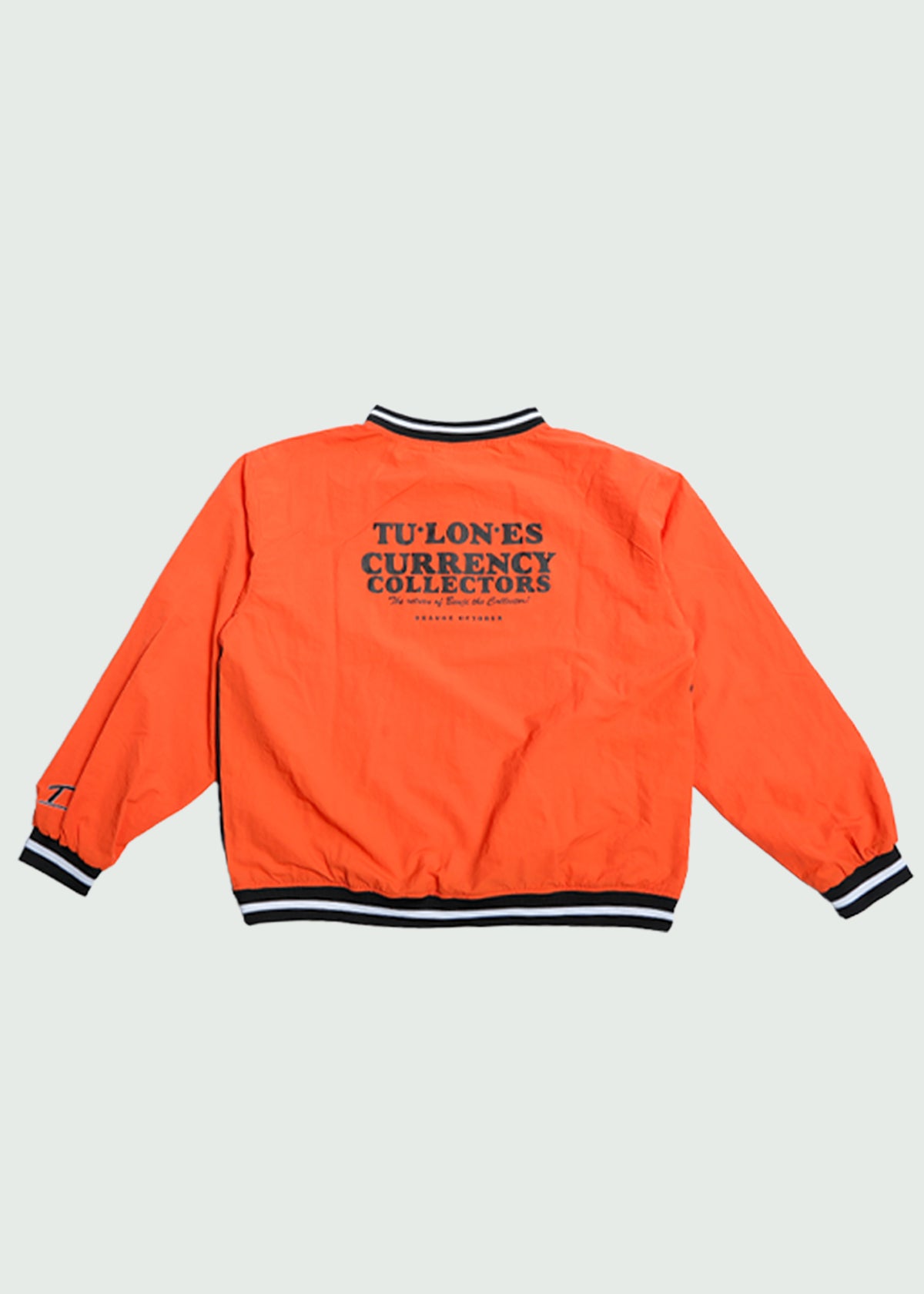 Cursive Nylon Crewneck Orange