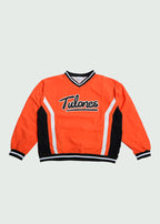 Cursive Nylon Crewneck Orange