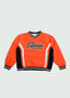 Cursive Nylon Crewneck Orange