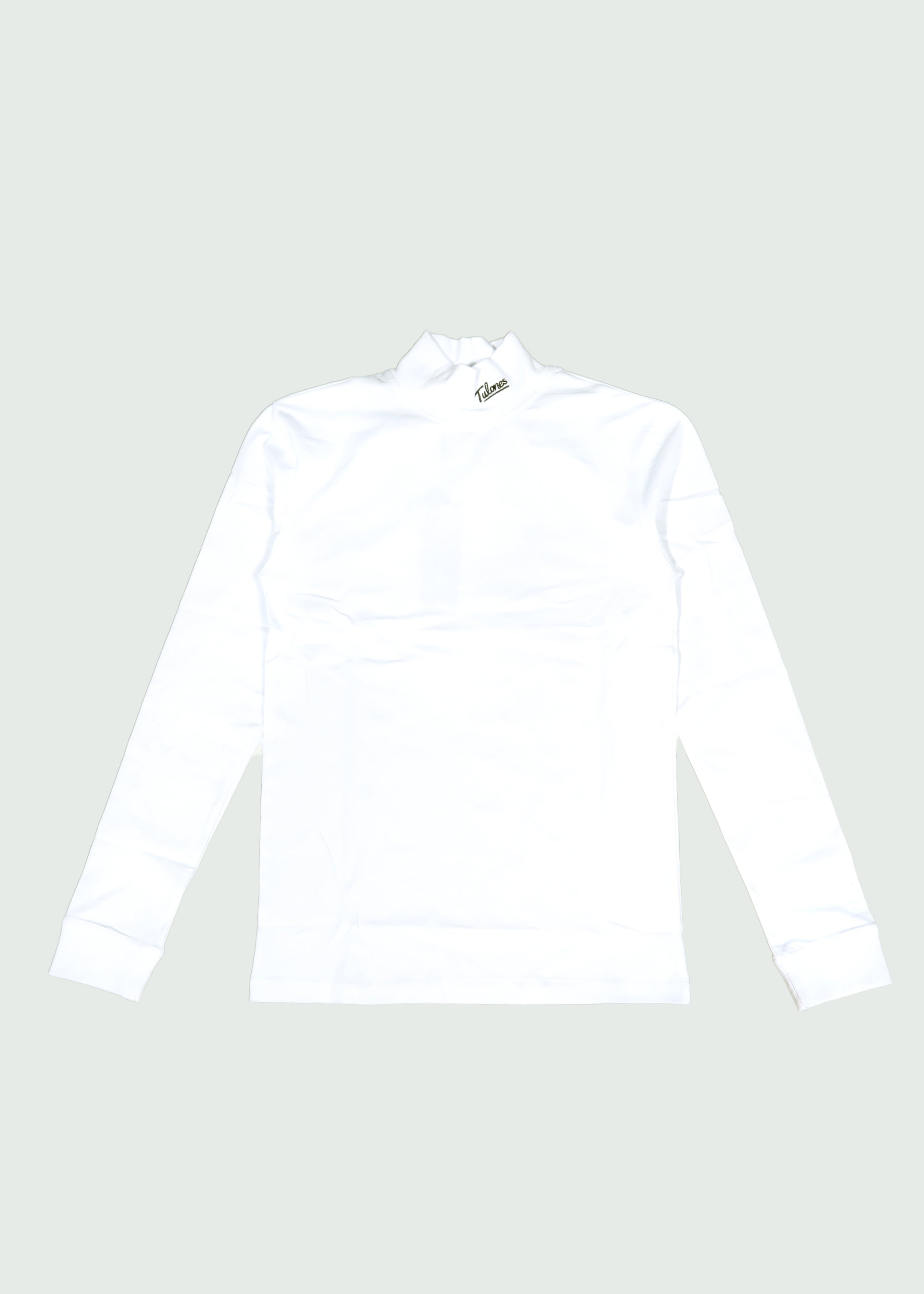 Cursive Logo Turtleneck White