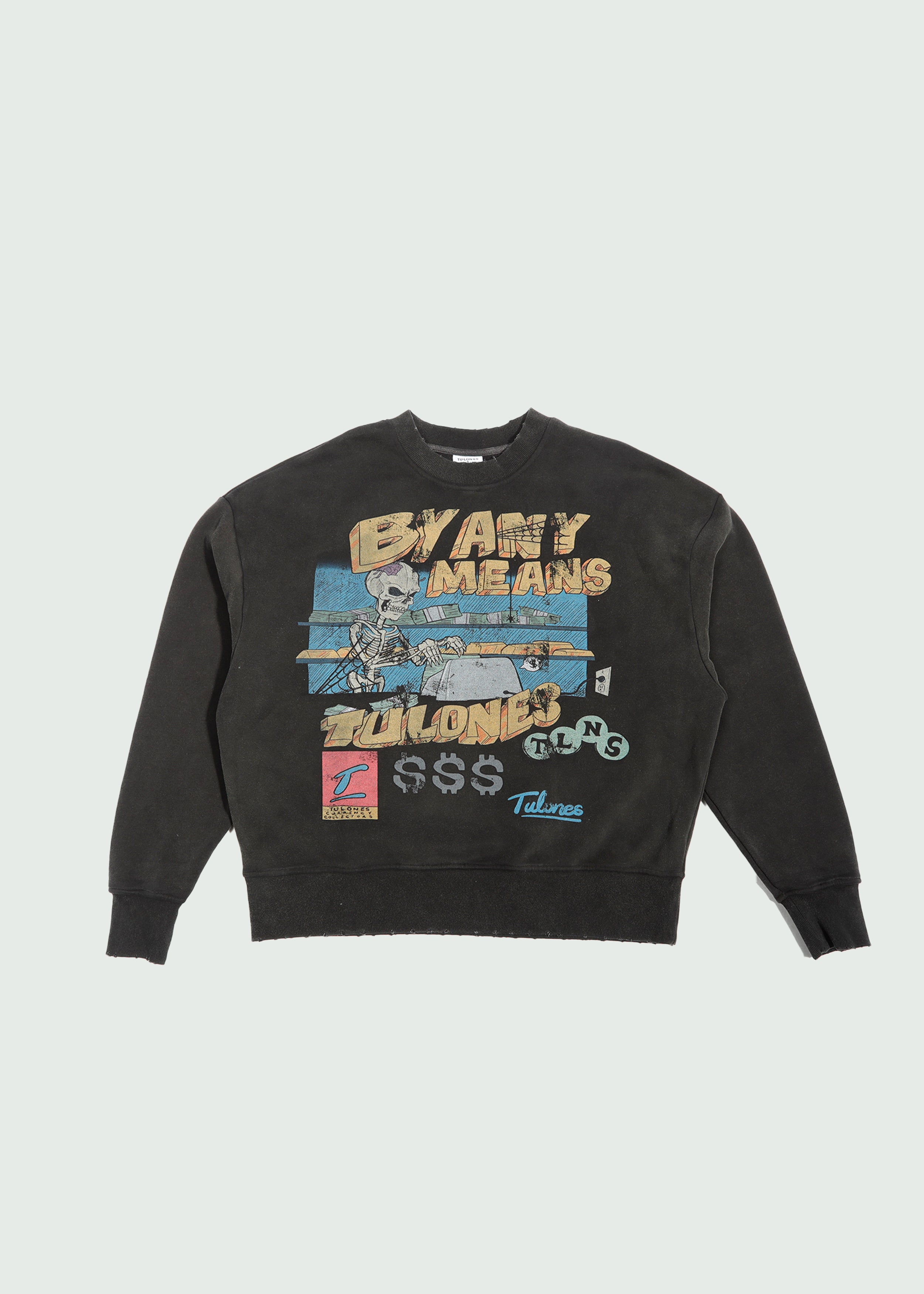By Any Means Crewneck Black Main image