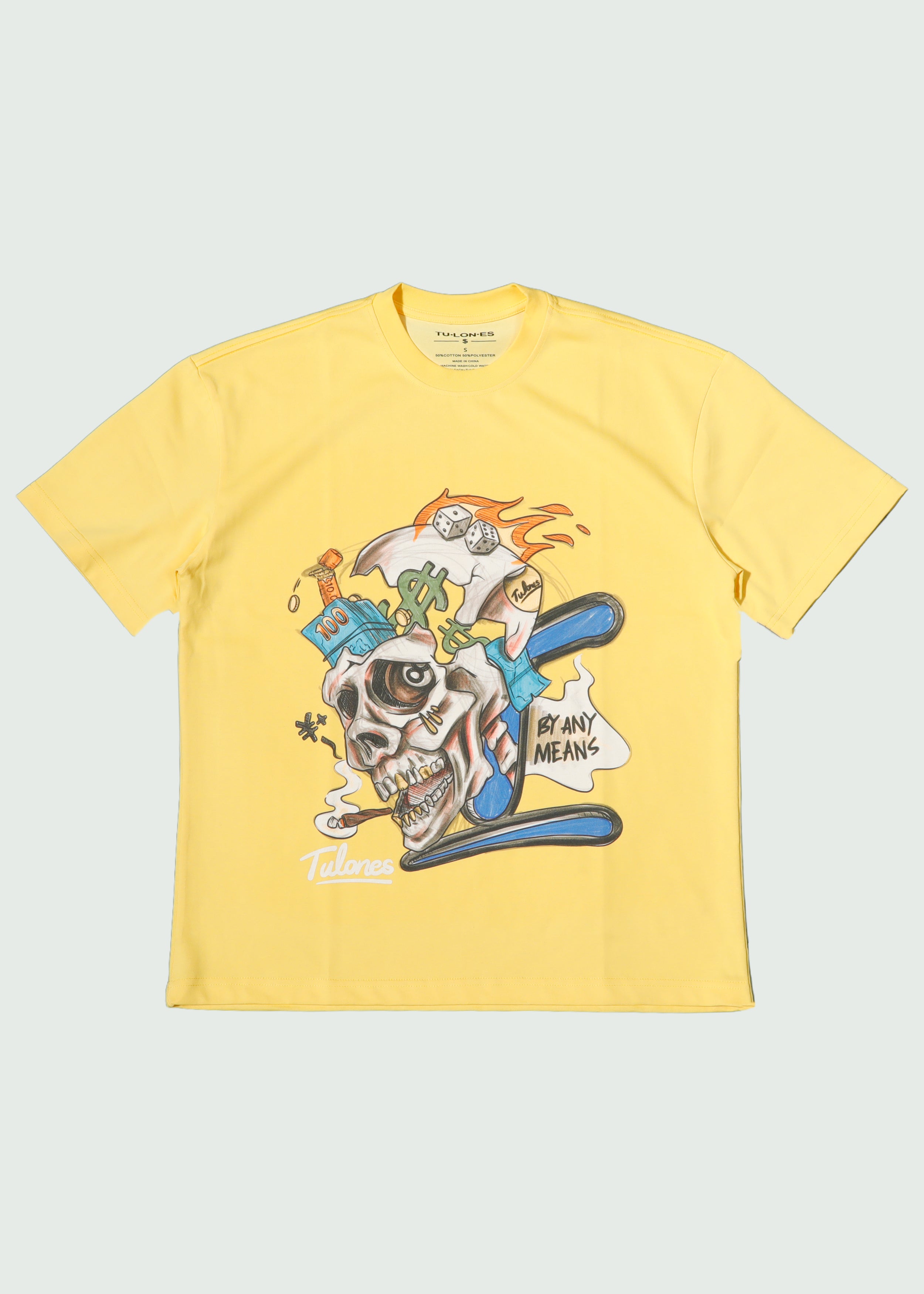 By Any Means T-shirt Yellow