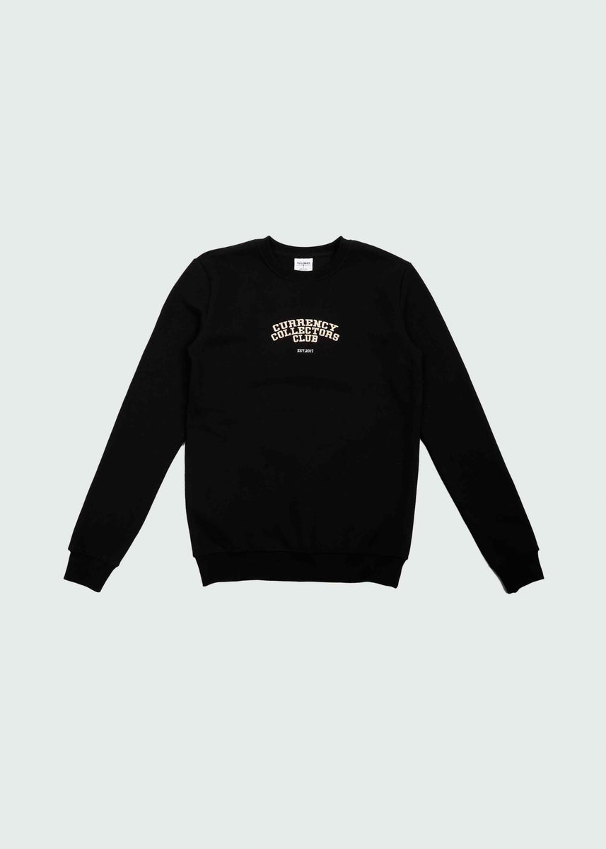 Black Currency Collector Club Crewneck Sweater – Tulones