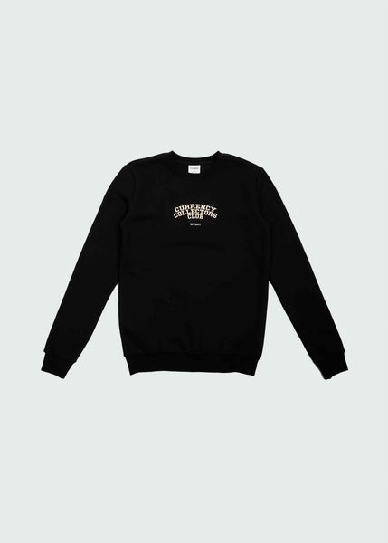 Black Currency Collector Club Crewneck Sweater