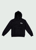 Oversized Cursive Hoodie Black