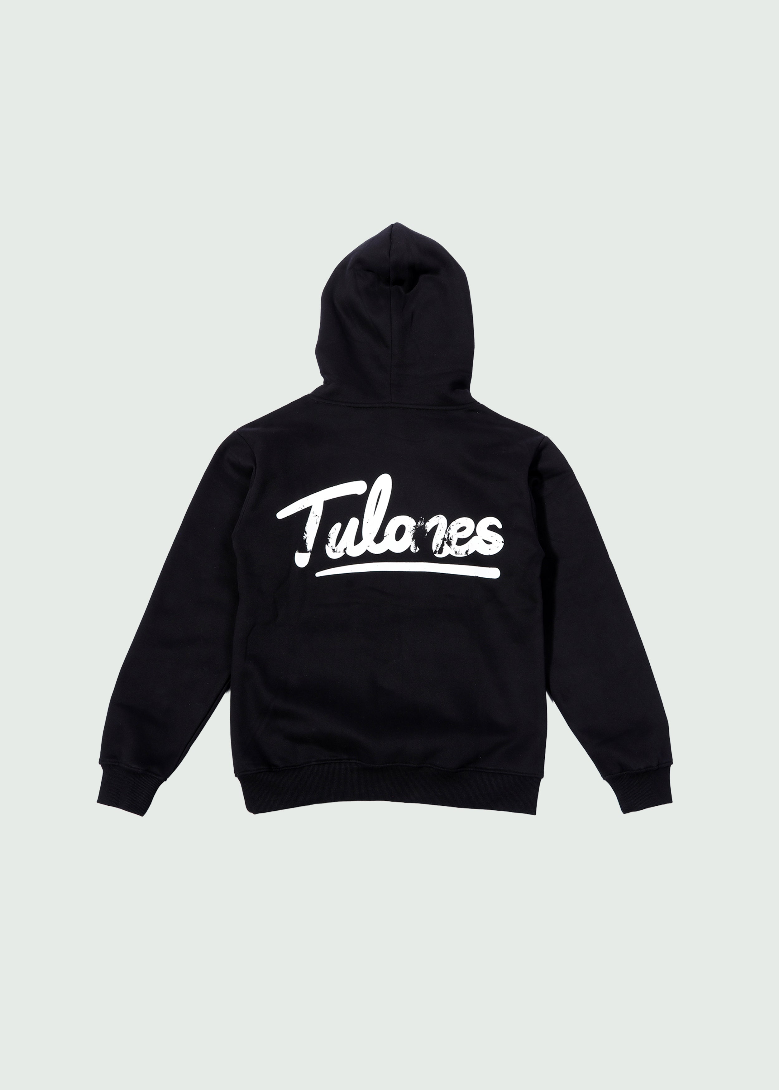 Oversized Cursive Hoodie Black Secondary image