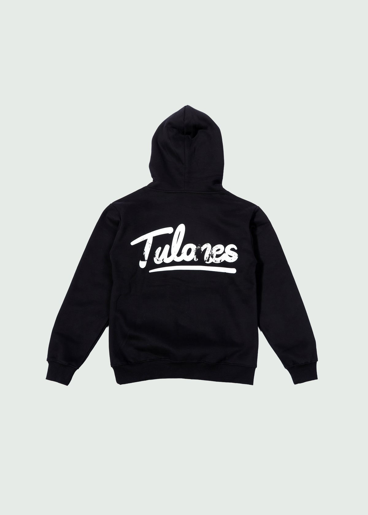 Oversized Cursive Hoodie Black
