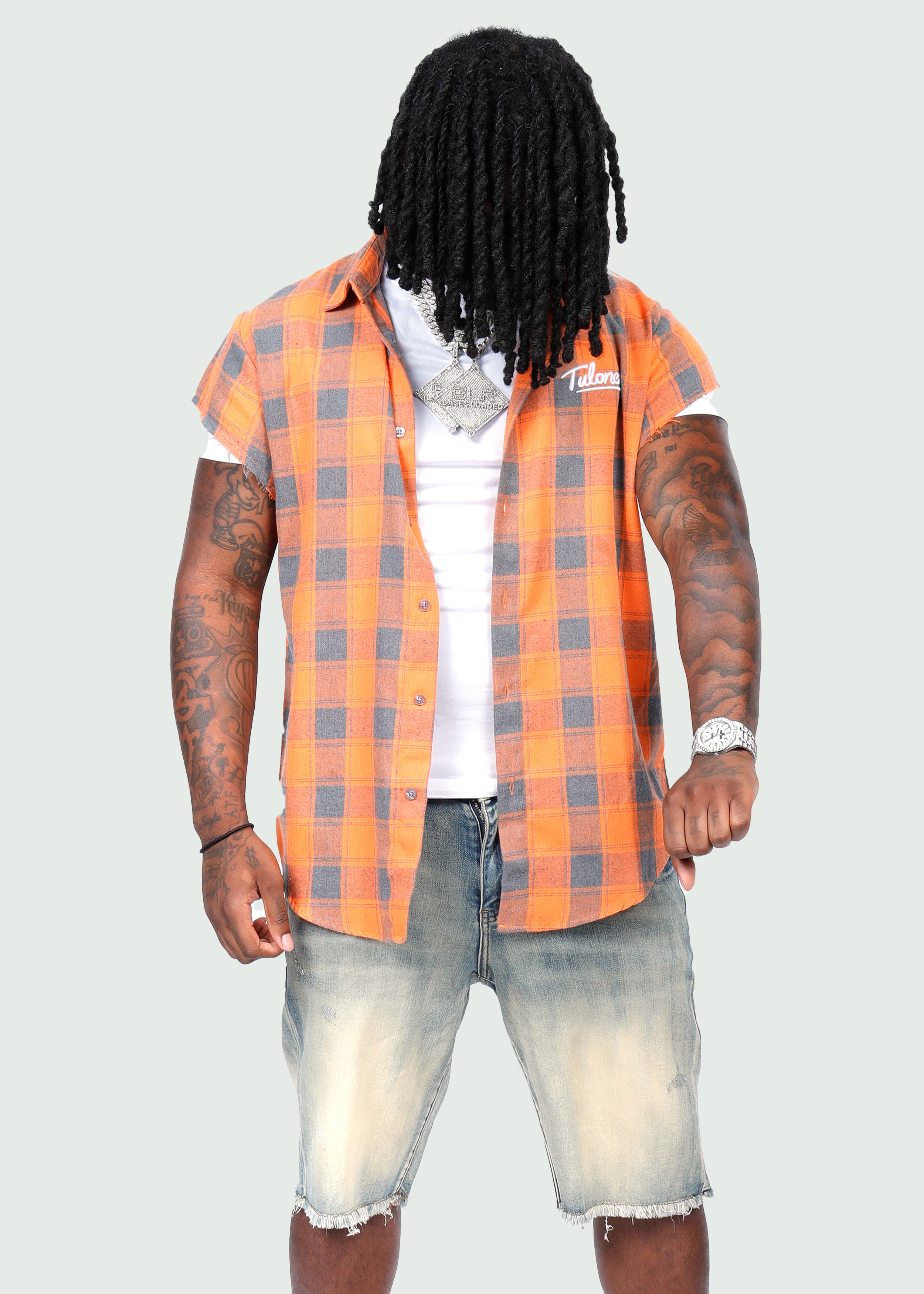 Cut Off Flannel Orange Secondary image