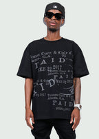Paid Stamp T-Shirt Black