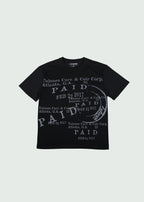 Paid Stamp T-Shirt Black
