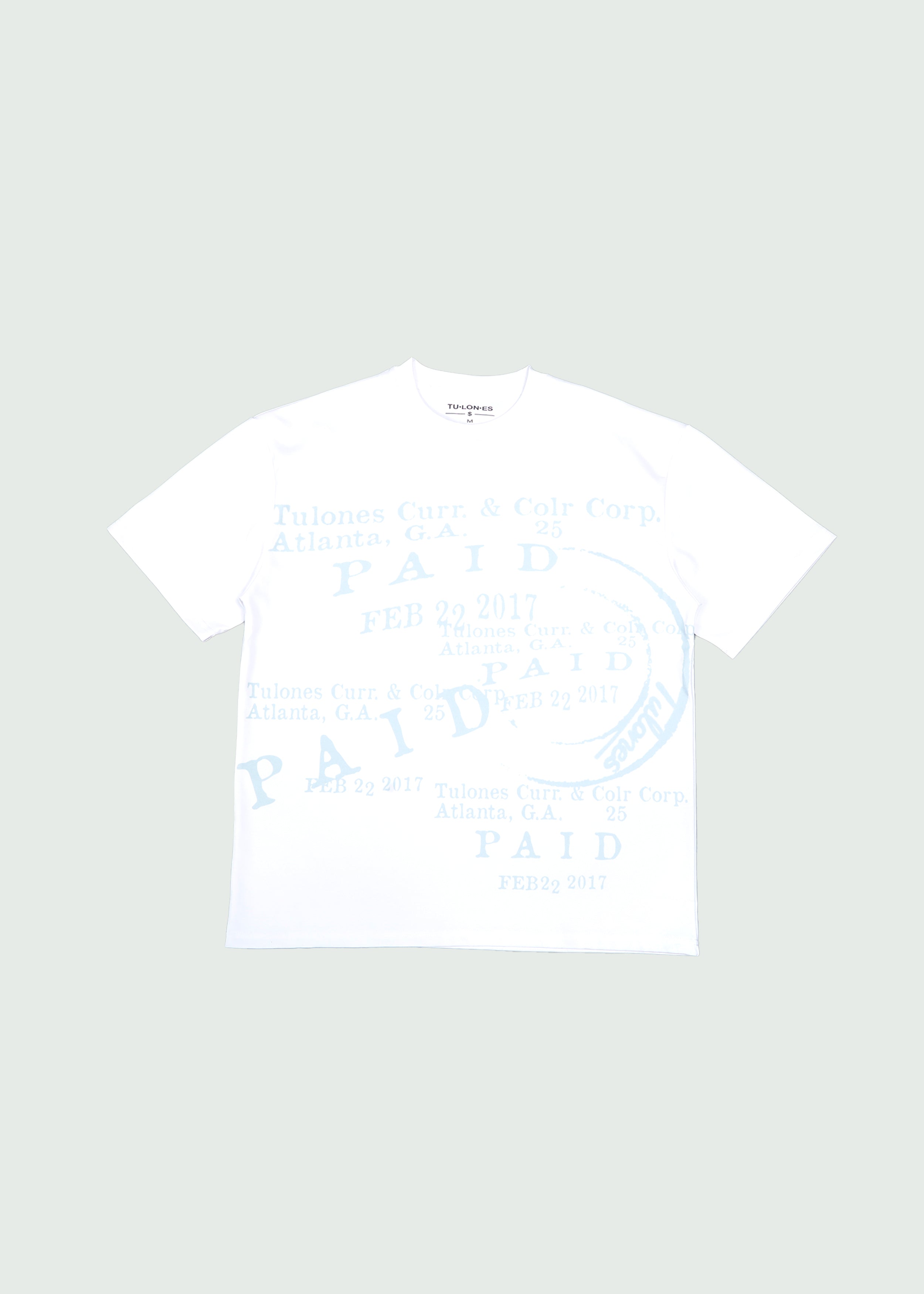 Paid Stamp T-Shirt White – Tulones
