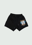 Retro Cotton Shorts Black