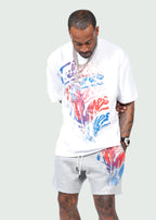 Liquid Cash T-shirt White/Blue