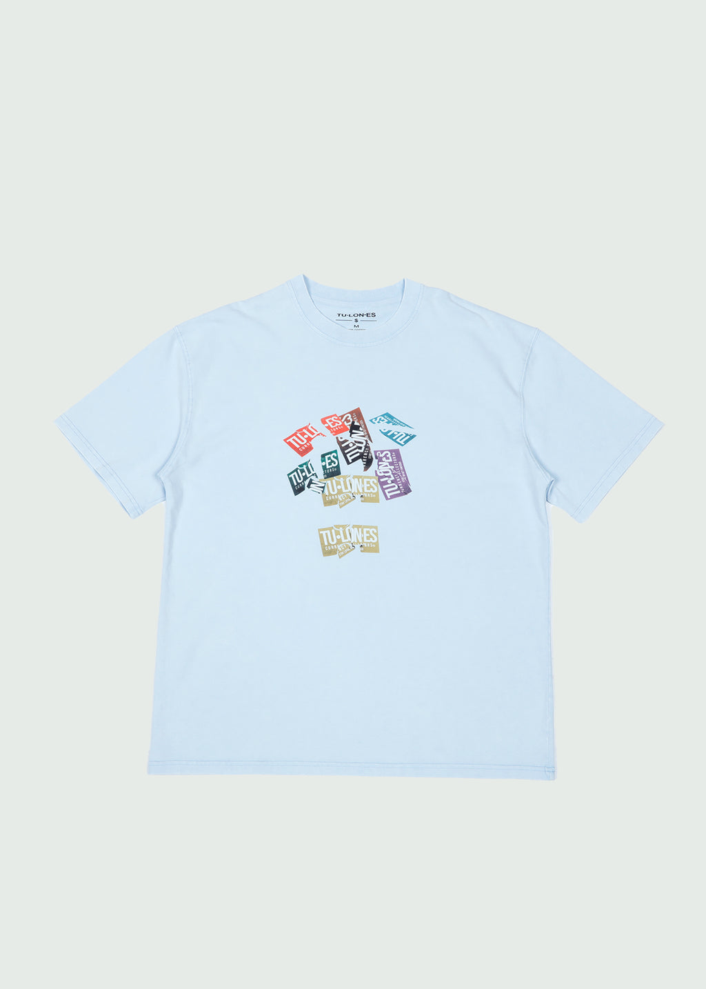 Torn Receipt T-shirt Blue