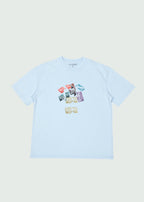 Torn Receipt T-shirt Blue