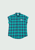 Cut Off Flannel Blue