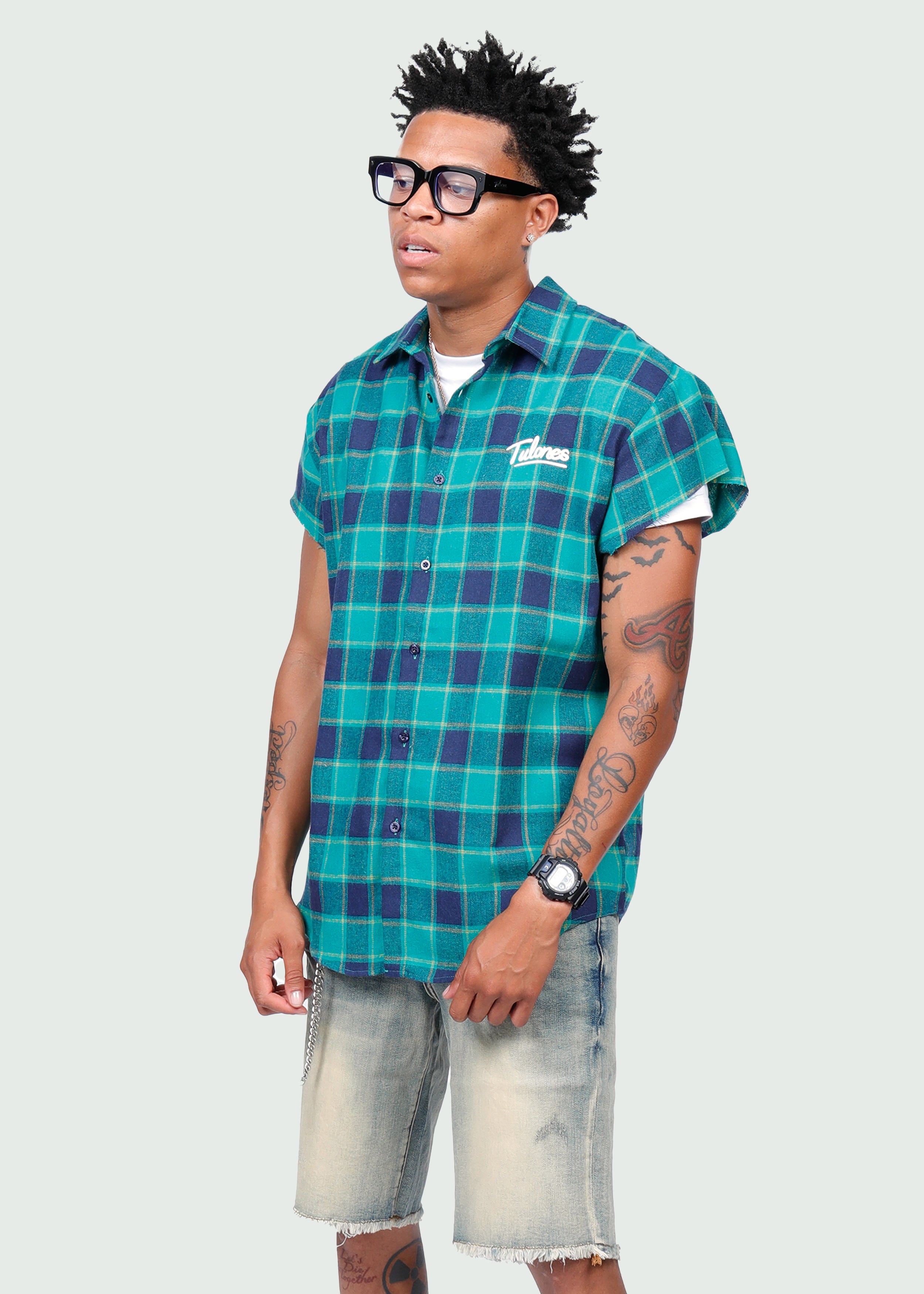 Cut Off Flannel Blue Secondary image
