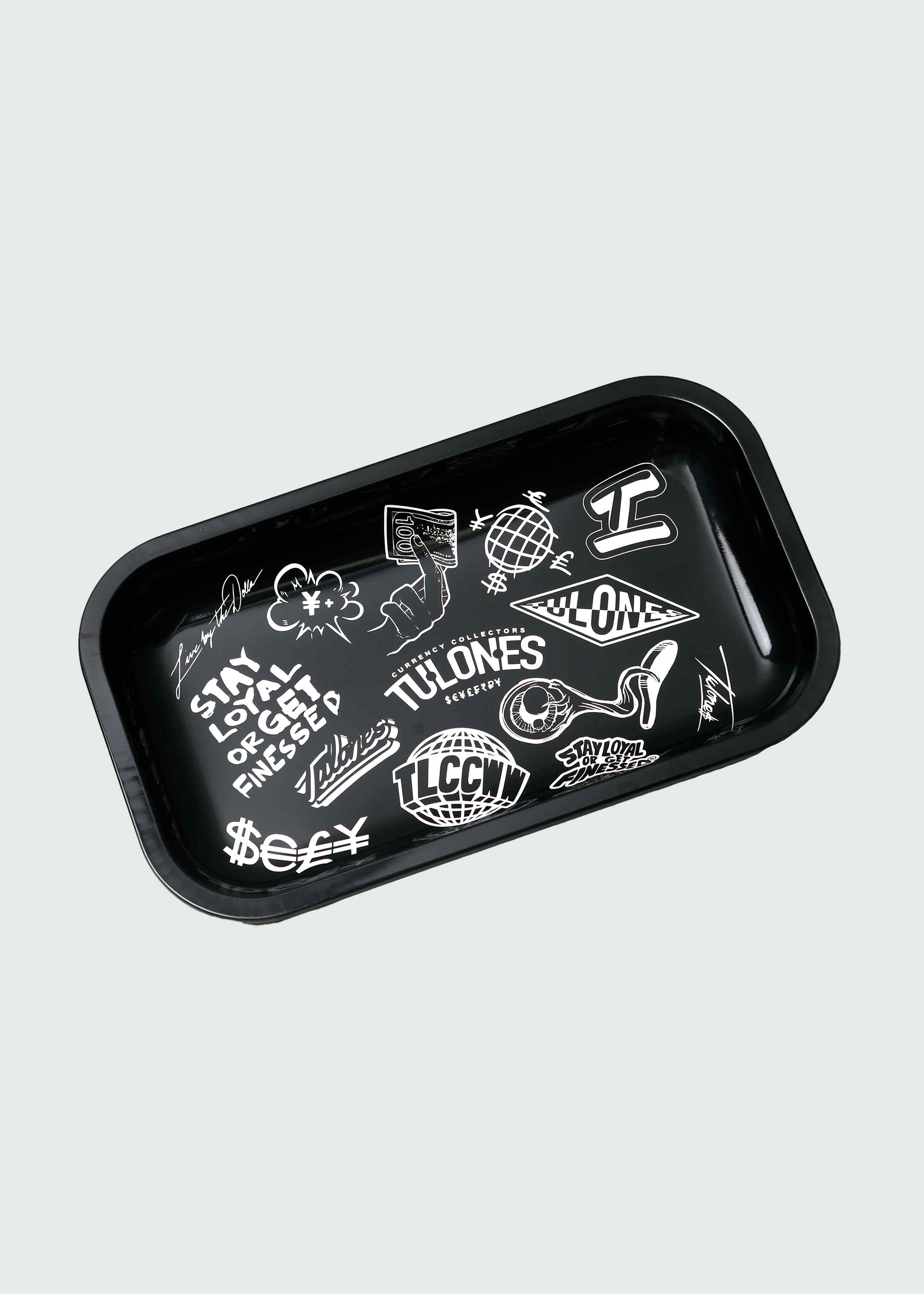 Black Staple Logo Tray