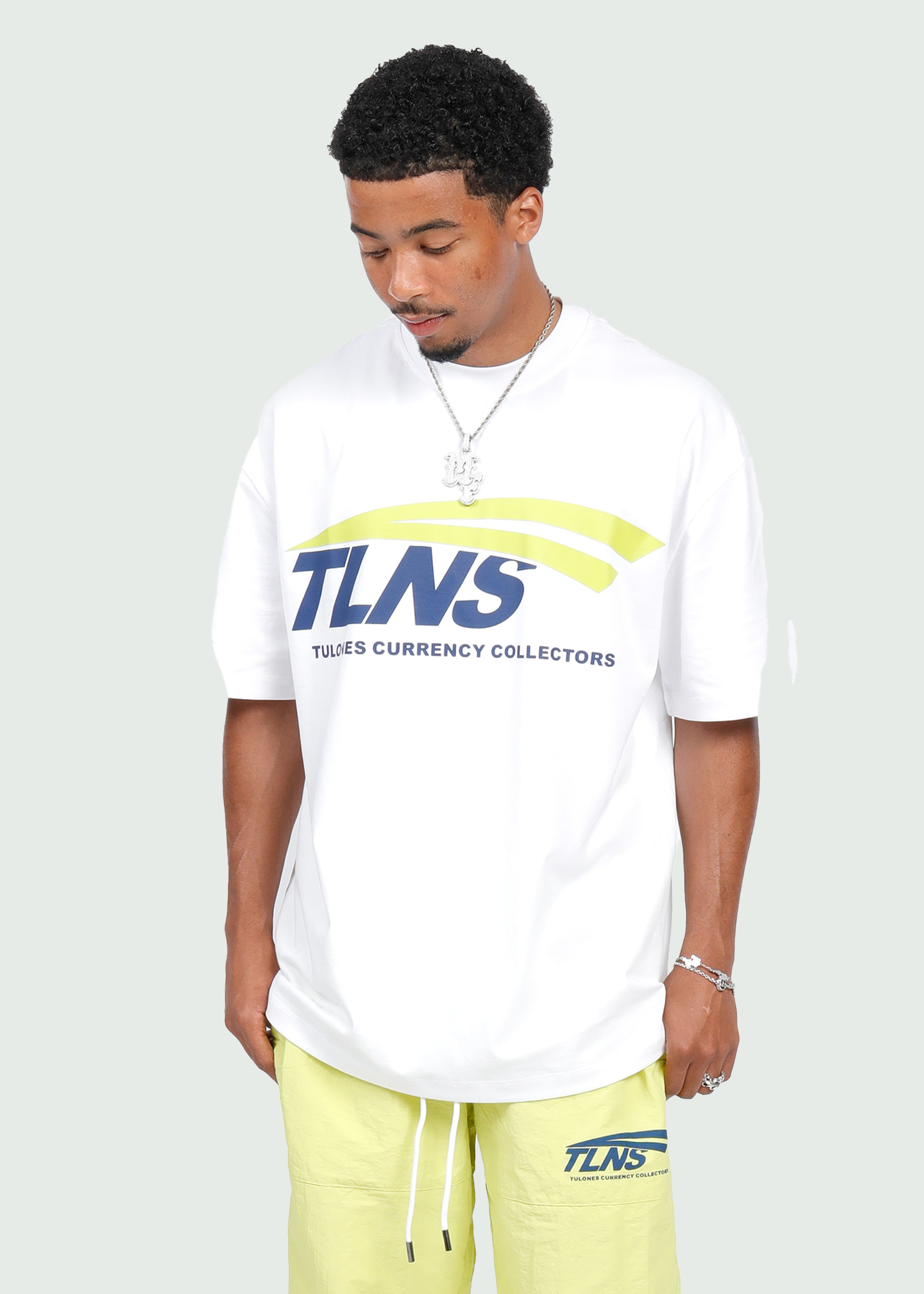 TLNS Classic T-shirt White/Neon Secondary image