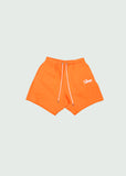 Cut Off Cotton Shorts Orange