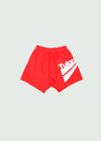 Two Lines Classic Cotton Shorts Red